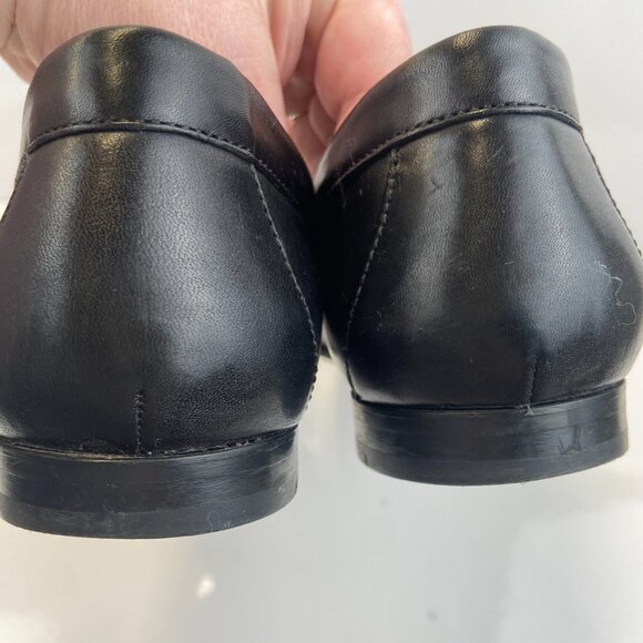 Cole Haan Pinch Traditional Penny Loafer Leather Slip On Flat Shoe Black W 9.5 - Picture 7 of 13